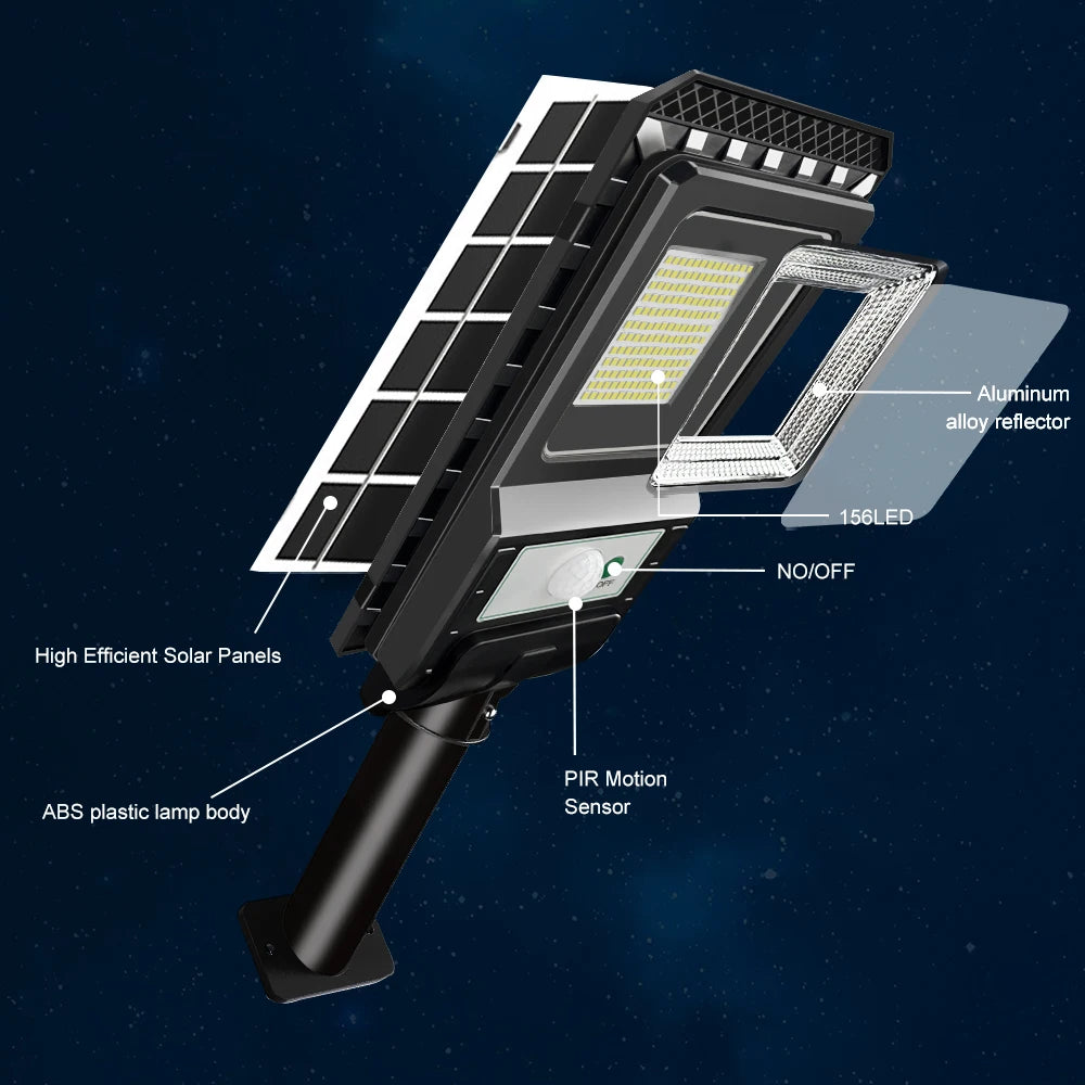 Solar Led Light with Remote Control - 6000 Lumens