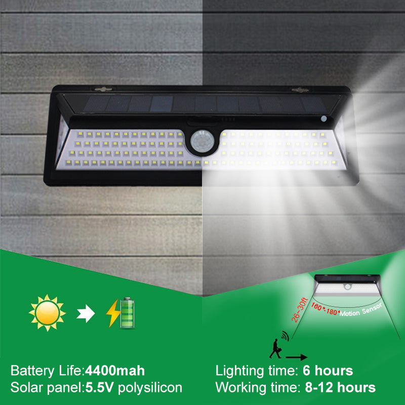Solar Wall Light with Remote Control - 2500 Lumens