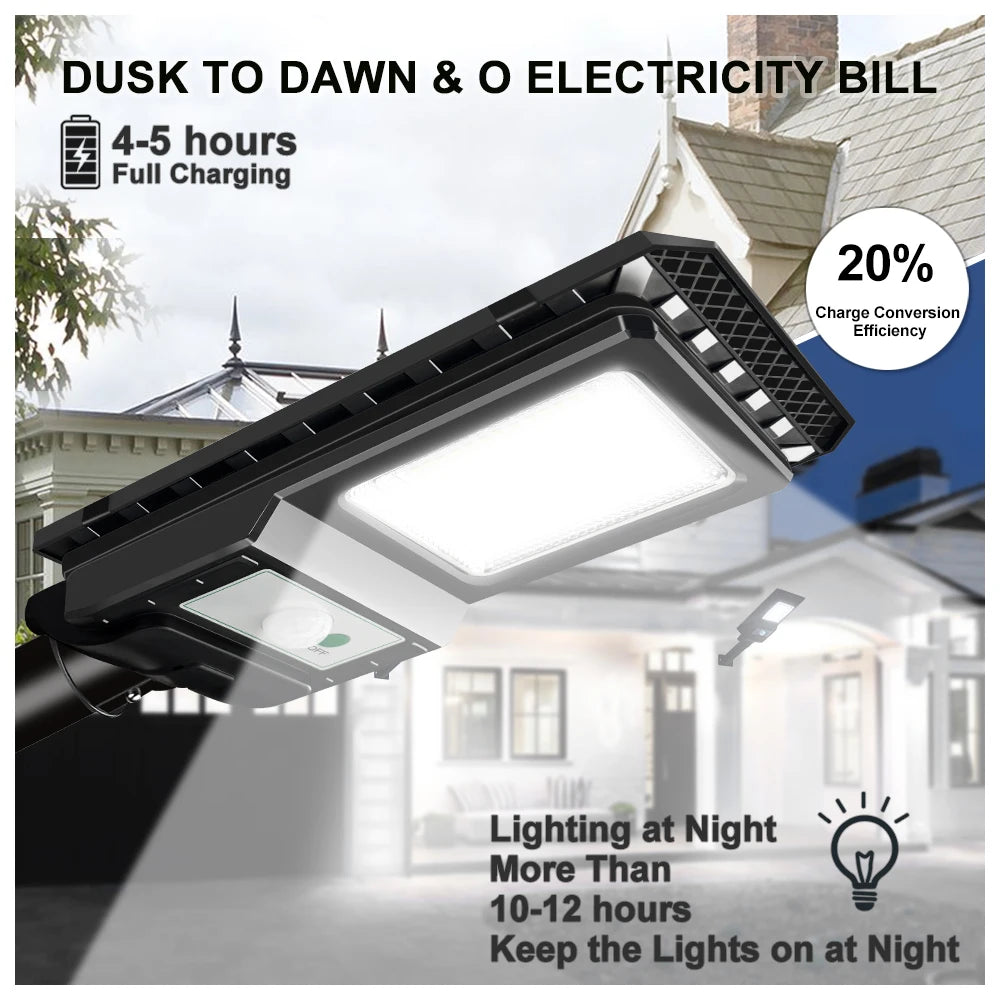Solar Led Light with Remote Control - 6000 Lumens