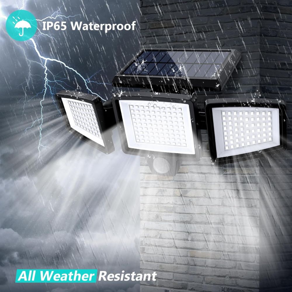 Solar Wall Light with Remote Control - 2500 Lumens