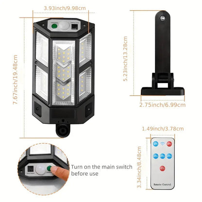 Solar Led Light with Remote Control - 3400 Lumens