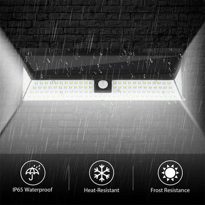 Solar Wall Light with Remote Control - 2500 Lumens