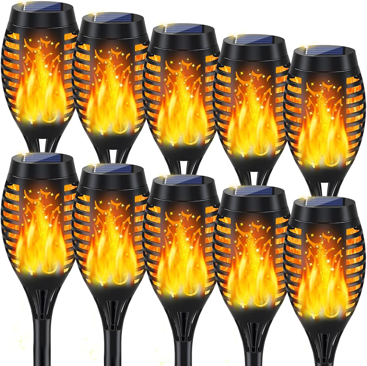 Solar Flame Garden Lights