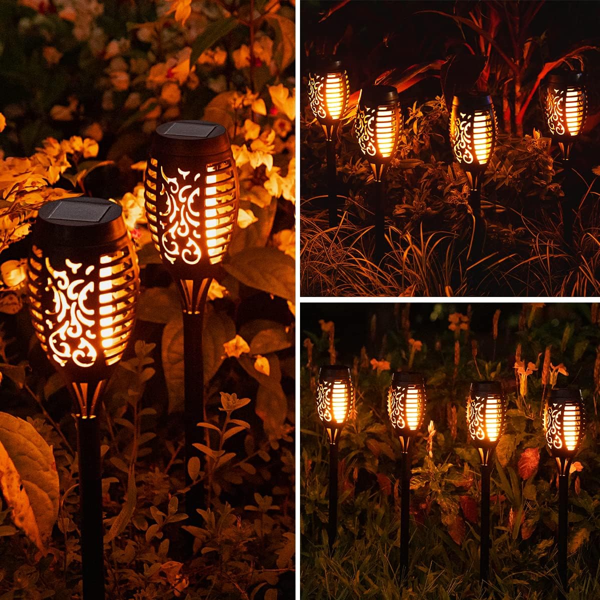 Solar Flame Garden Lights