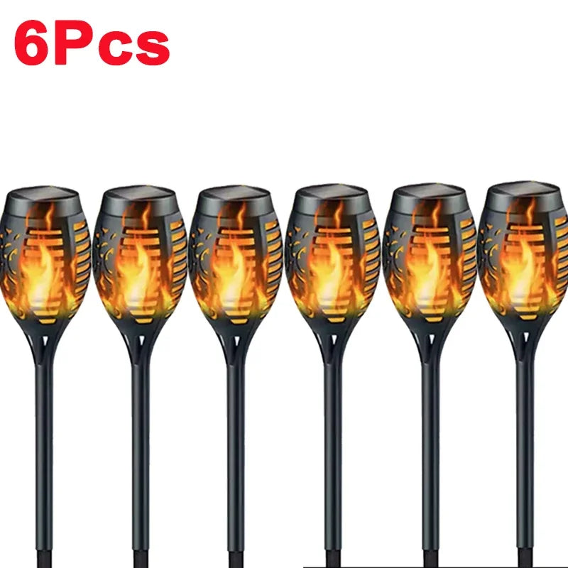 Solar Flame Garden Lights