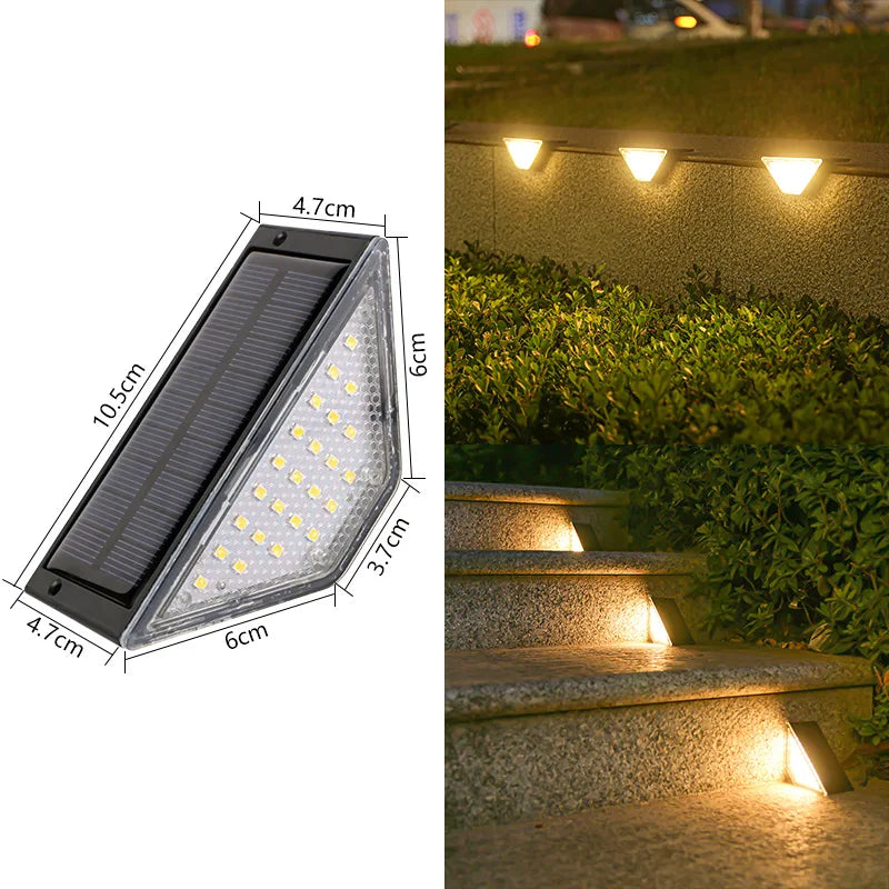Solar Stairs Lights with Motion Sensor - IP67 Waterproof