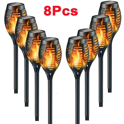 Solar Flame Garden Lights