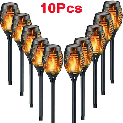 Solar Flame Garden Lights