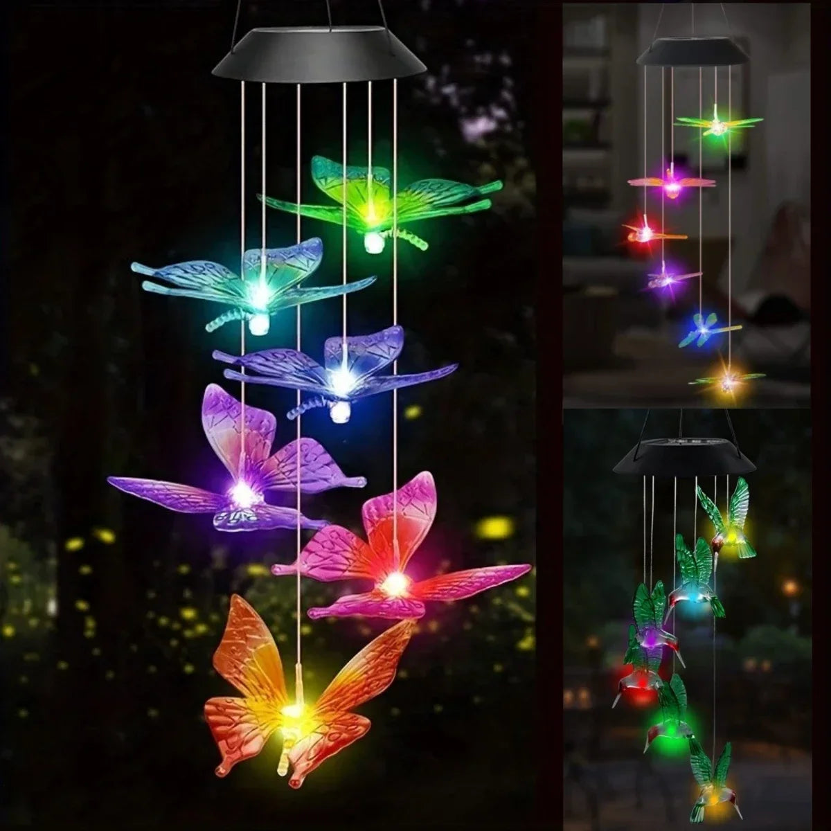 Twilight Wings Solar Hanging Light