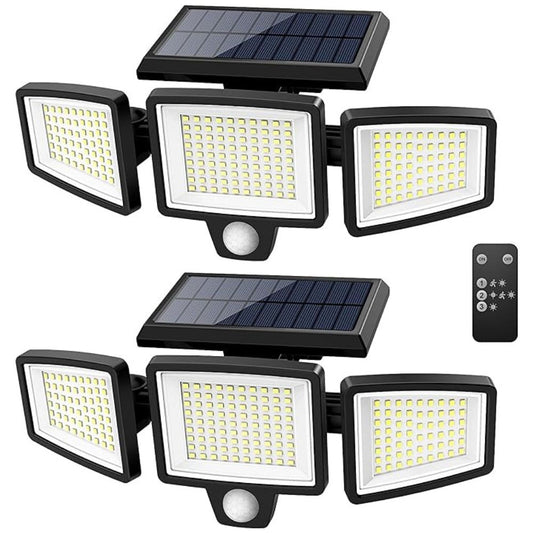 Solar Wall Light with Remote Control - 2500 Lumens
